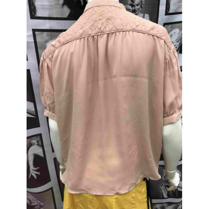 Шифоновая рубашка персикового цвет Арниа