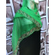 Зеленый шифоновый шарф Антик