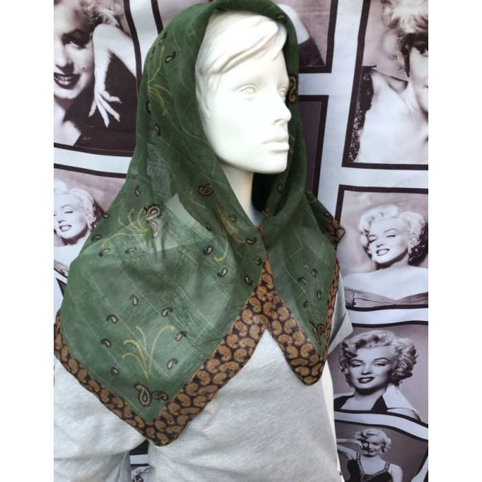 Шифоновый зеленый платок Cewo