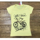 Желтая футболка с велосипедом Adi